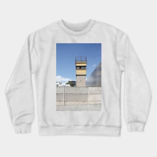 Former watchtower, Berlin Wall Memorial, Bernauer Strasse, Berlin Crewneck Sweatshirt